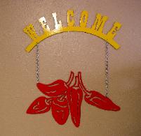 Welcome Sign Chili Pepper